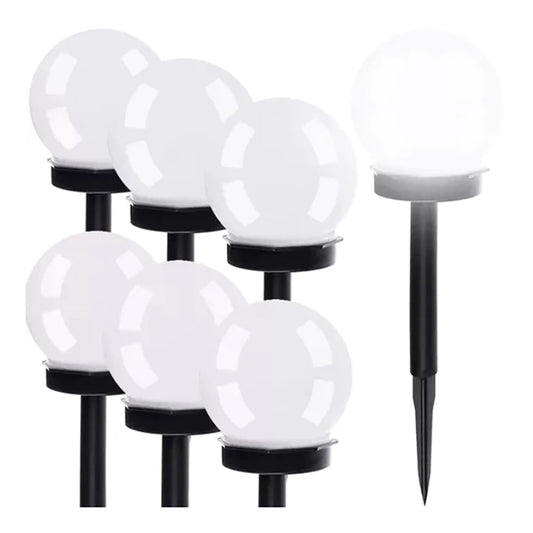 Lot de 6 lampes de jardin solaires LED - Éclairez vos soirées en plein air