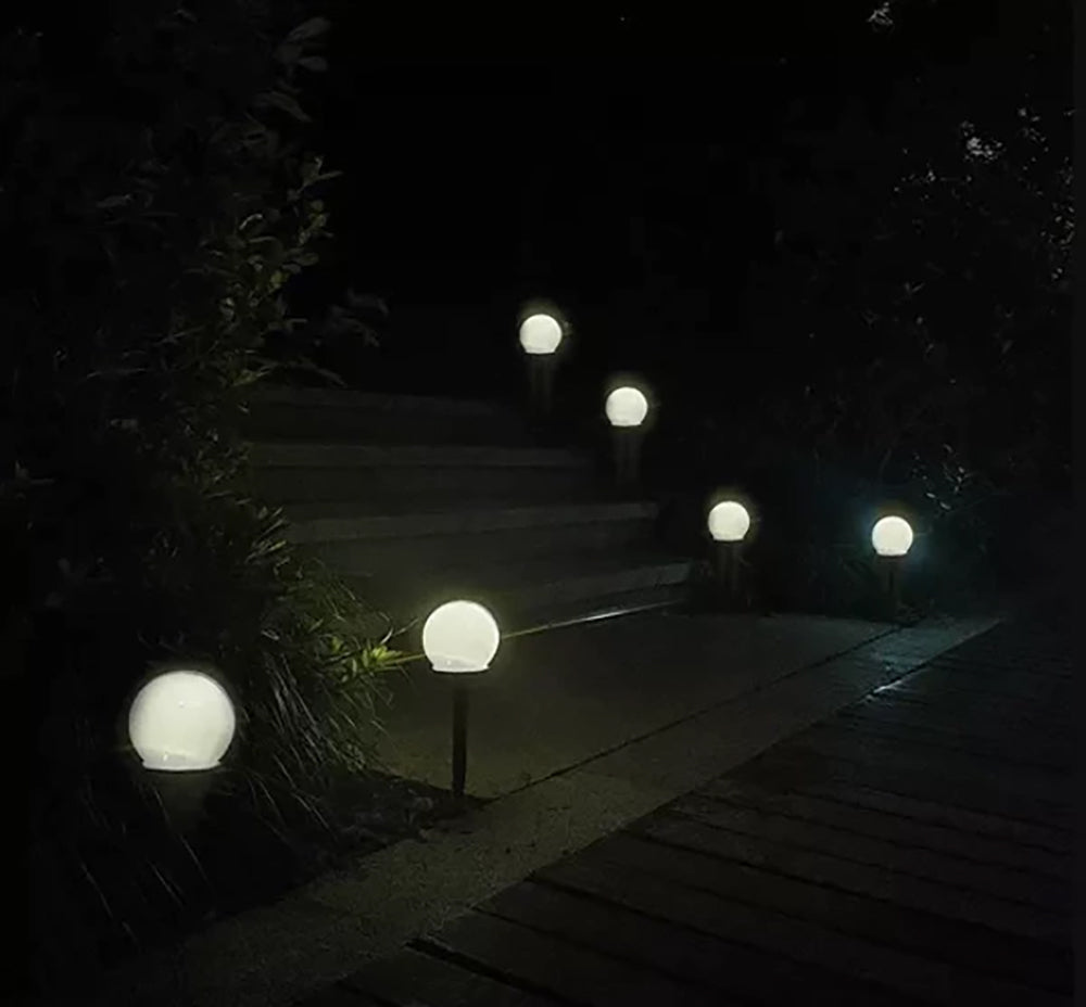 Lot de 6 lampes de jardin solaires LED - Éclairez vos soirées en plein air