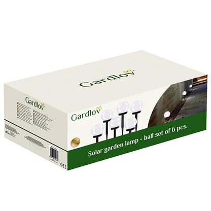 Lot de 6 lampes de jardin solaires LED - Éclairez vos soirées en plein air