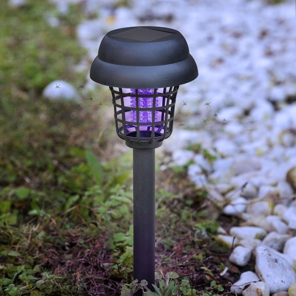 Lampe de Jardin Solaire Anti-Moustiques avec Lumière UV