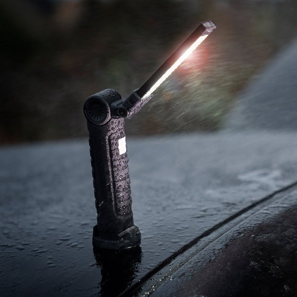 Lampe de Poche LED Rechargeable Magnétique avec 5 Socles Éclairants