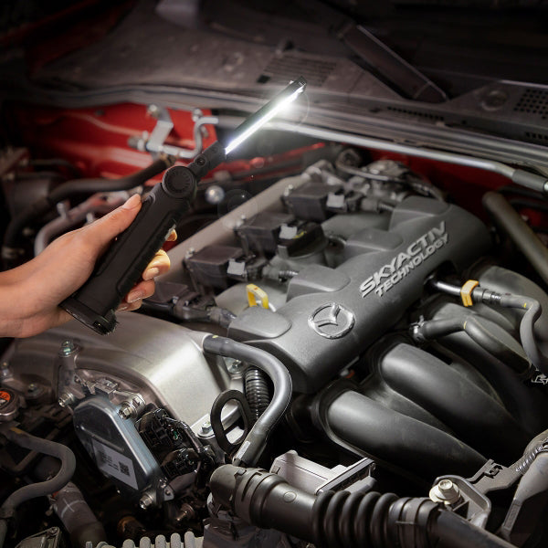 Lampe de Poche LED Rechargeable Magnétique avec 5 Socles Éclairants