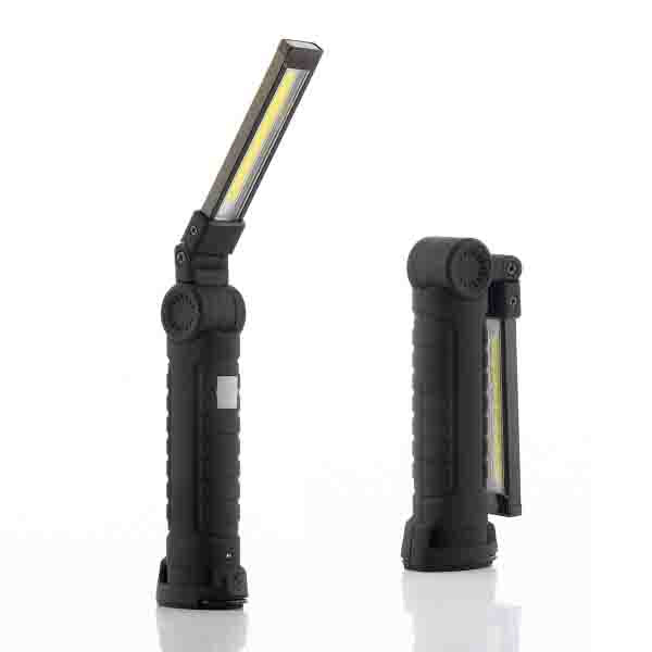 Lampe de Poche LED Rechargeable Magnétique avec 5 Socles Éclairants