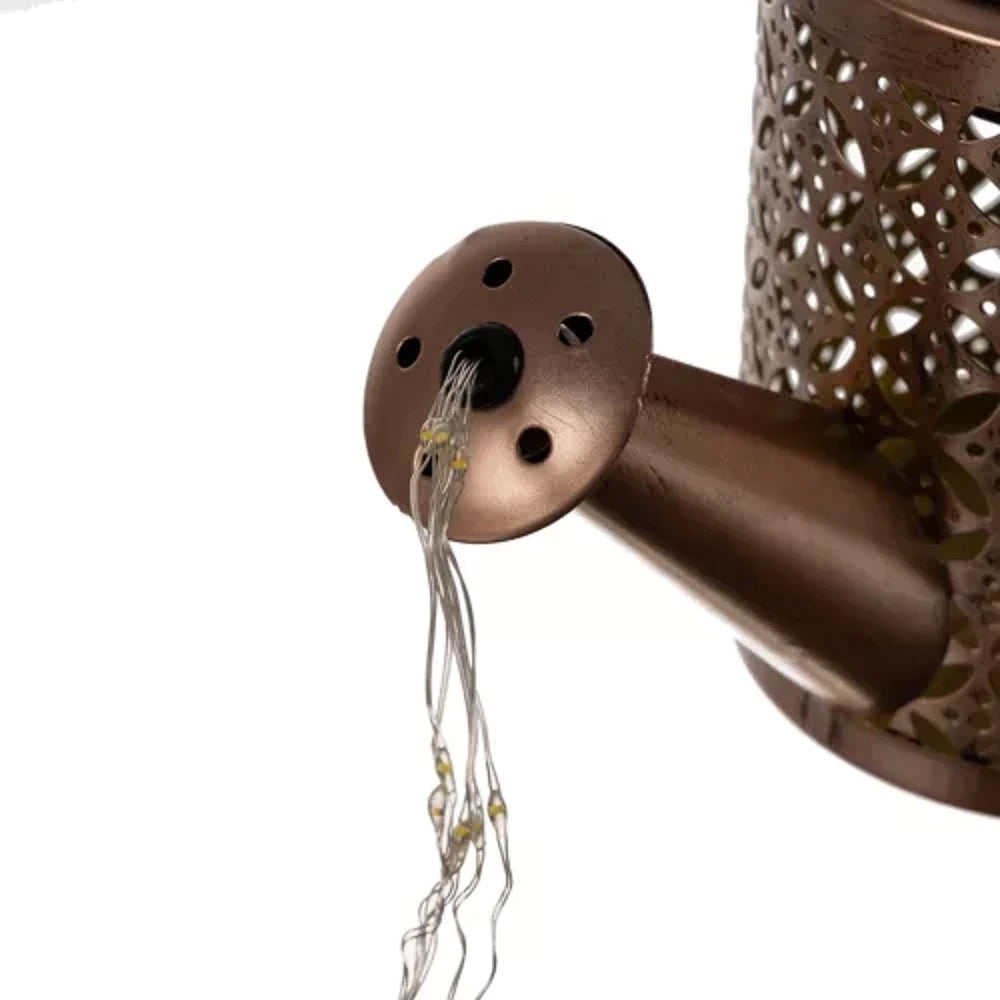 Lampe de jardin solaire en arrosoir avec éclairage LED - Ambiance magique garantie