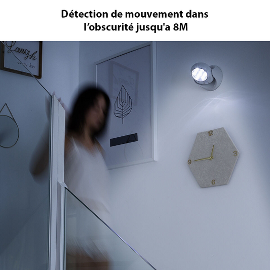 Lampe LED 360° avec Détecteur de Mouvement – Achetez-en 1, Recevez-en 1 Gratuit !