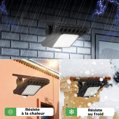 Lampe LED Solaire à Clipser avec Détecteur de Mouvement