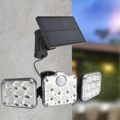 Lampe Solaire Pivotante à 3 Panneaux - Éclairage Optimal et Économies d'Énergie