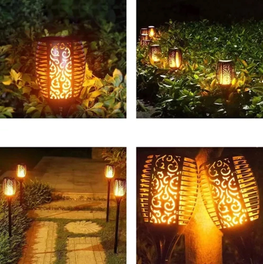 Offre spéciale : 2 Lampes Torches Solaires LED pour Jardin - 2 Offertes !