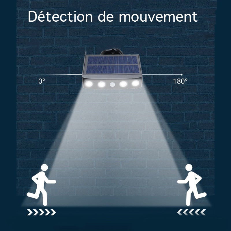 Lampe Solaire Rotative Puissante pour Extérieur