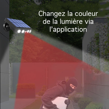 Lampe Solaire Rotative Puissante pour Extérieur