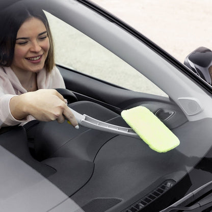 Lave-vitre pliable 2 en 1 avec spray et tête articulée