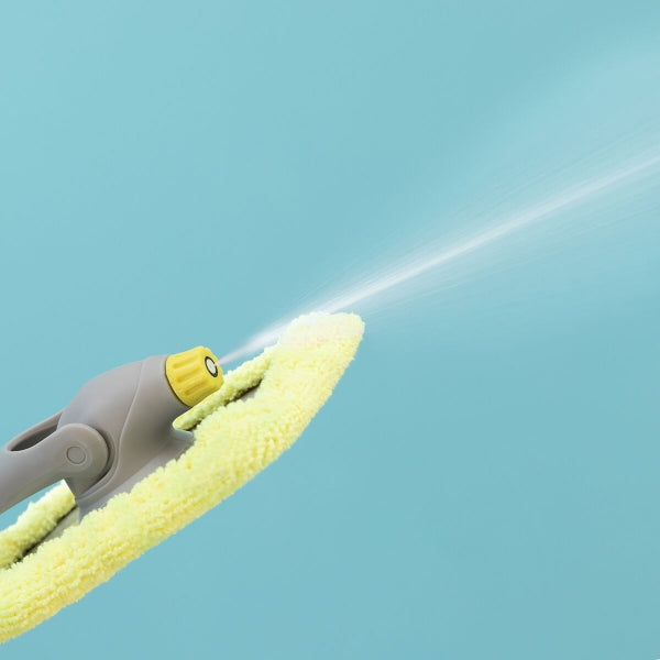 Lave-vitre pliable 2 en 1 avec spray et tête articulée