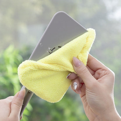 Lave-vitre pliable 2 en 1 avec spray et tête articulée