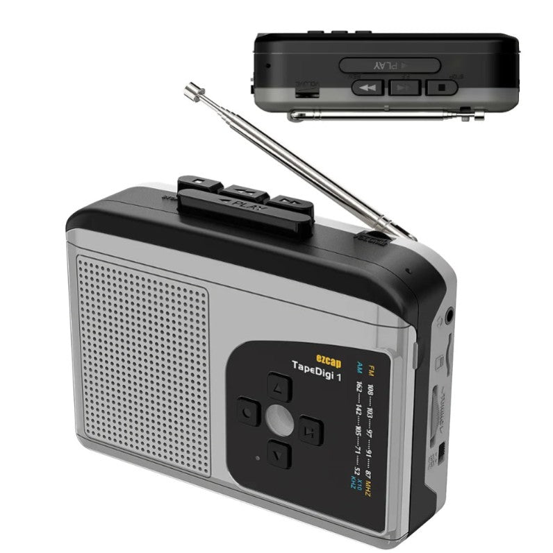 Lecteur Portable de Cassettes et Radio AM/FM avec Haut-parleur Intégré