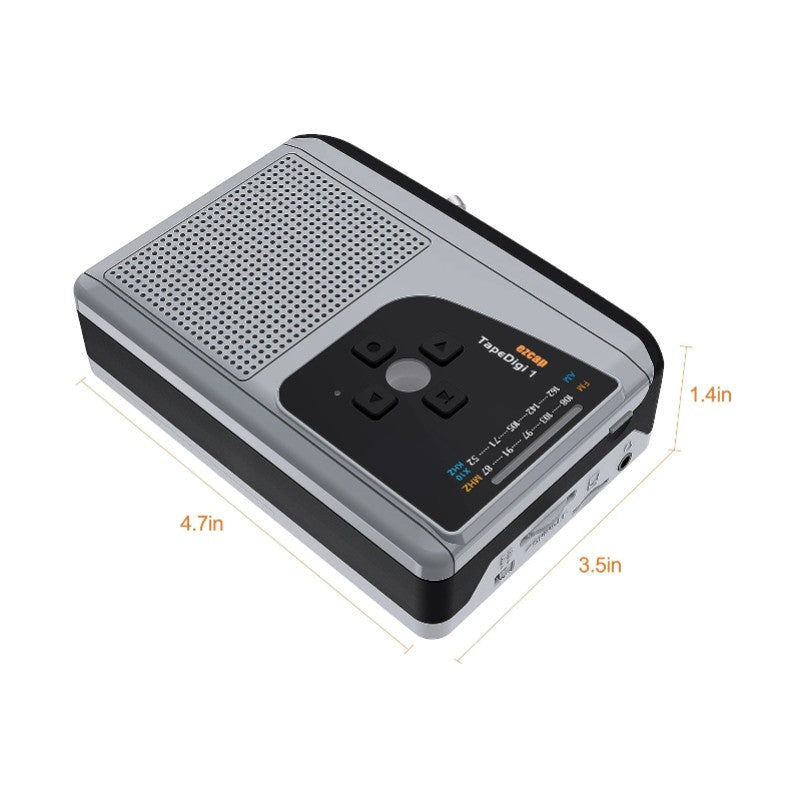 Lecteur Portable de Cassettes et Radio AM/FM avec Haut-parleur Intégré