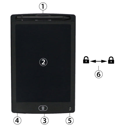 Tableau Magique Interactif - Écrivez et Effacez en un Clin d'Œil !