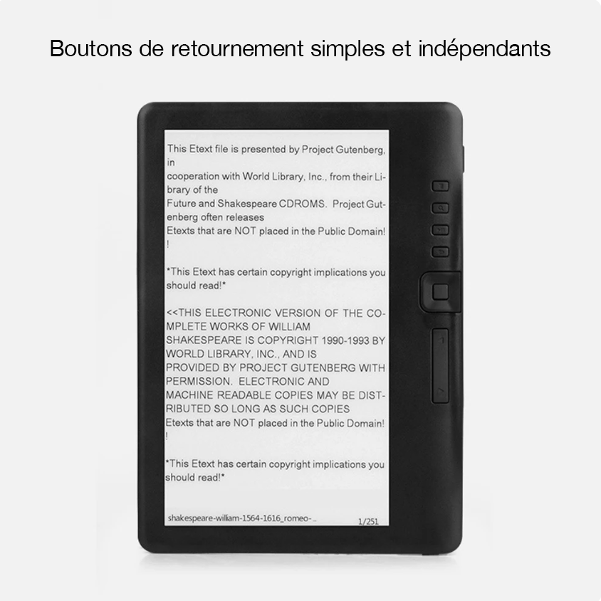 Liseuse Android WiFi 7 pouces avec Étui - Idéale pour vos lectures nomades