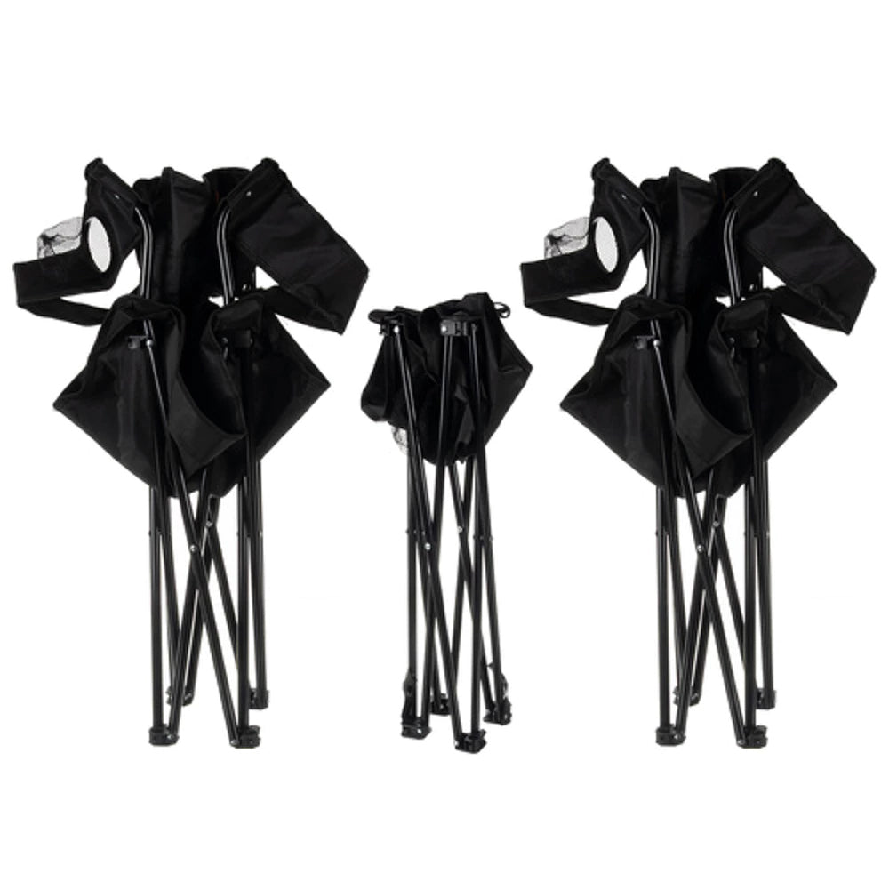 Ensemble de 2 chaises pliantes et 1 table pliante pour vos aventures en plein air