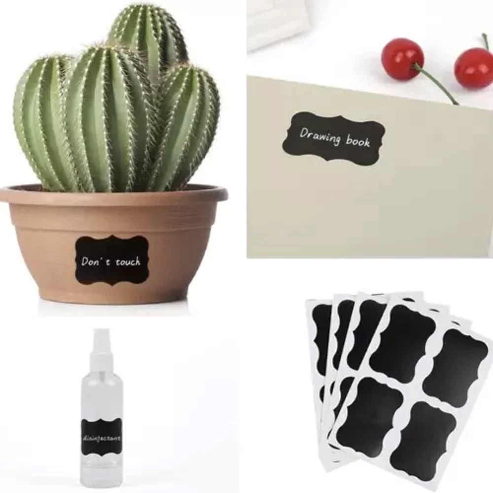 Lot de 24 étiquettes autocollantes lavables et réutilisables pour une organisation stylée