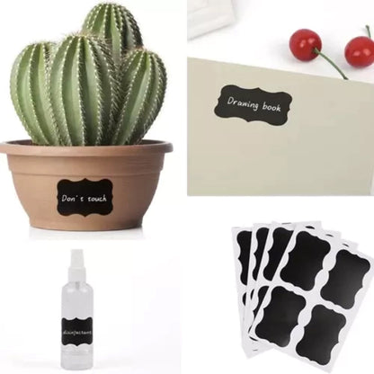 Lot de 24 étiquettes autocollantes lavables et réutilisables pour une organisation stylée