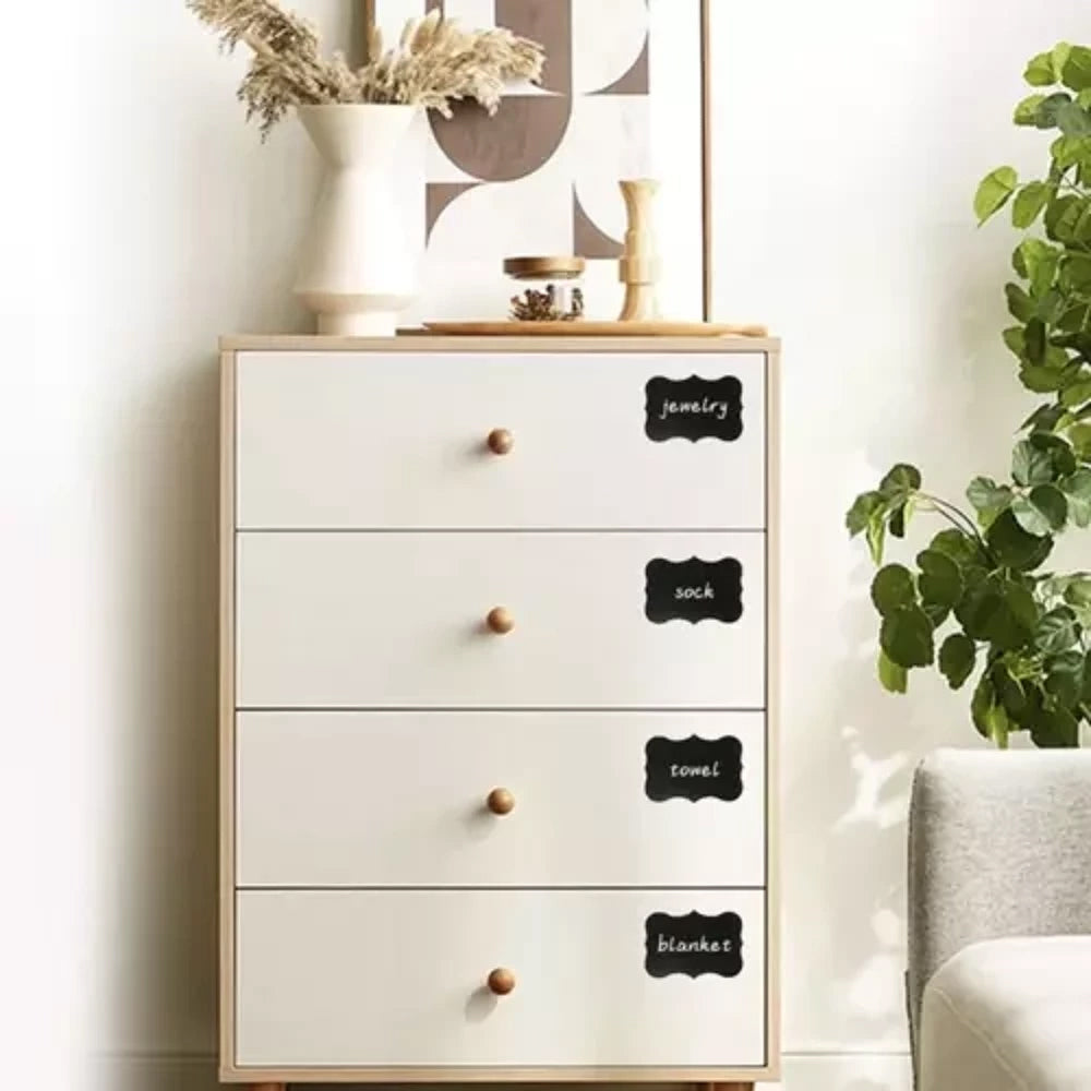 Lot de 24 étiquettes autocollantes lavables et réutilisables pour une organisation stylée