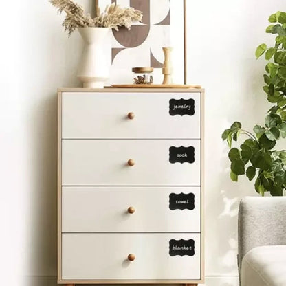 Lot de 24 étiquettes autocollantes lavables et réutilisables pour une organisation stylée