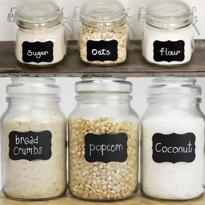 Lot de 24 étiquettes autocollantes lavables et réutilisables pour une organisation stylée