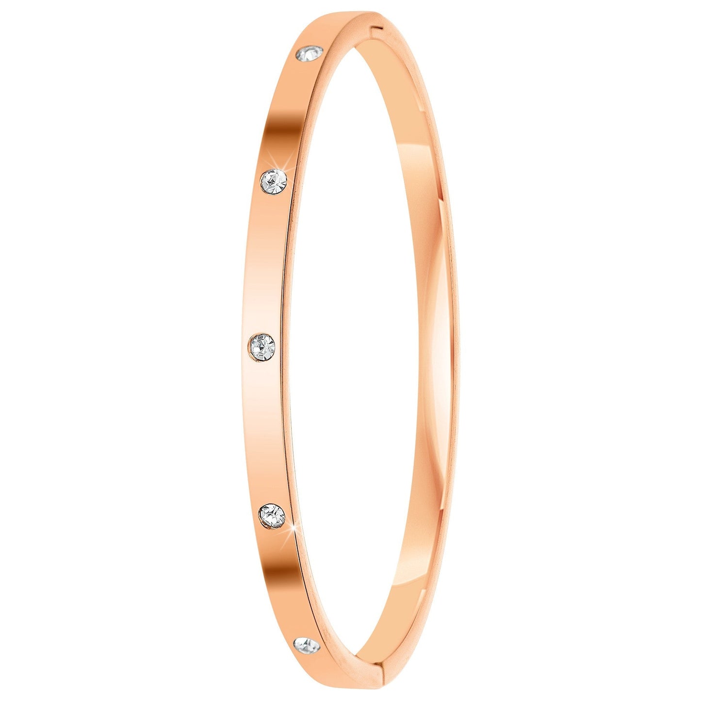 Lot de 3 Bracelets Laetitia en Acier Inoxydable avec Cristaux Scintillants