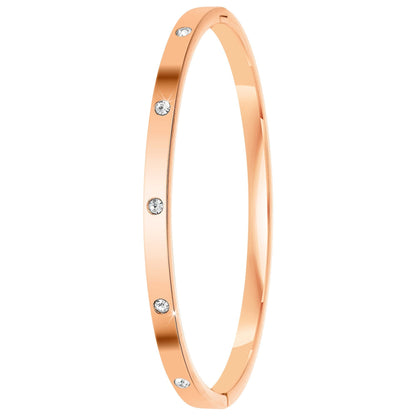 Lot de 3 Bracelets Laetitia en Acier Inoxydable avec Cristaux Scintillants