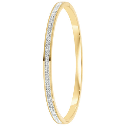 Lot de 3 Bracelets Laetitia en Acier Inoxydable avec Cristaux Scintillants