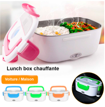 Lunch Box Chauffante - Réchauffez vos repas partout avec style !