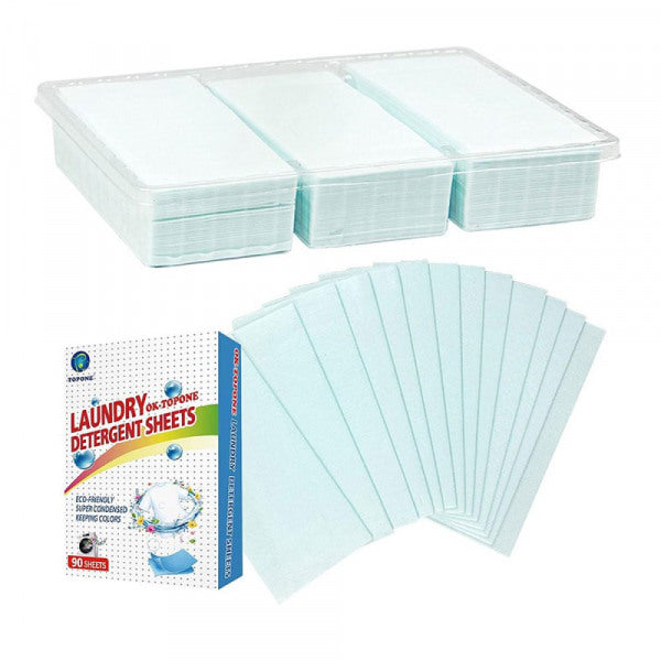 90 Éco-feuilles de Lessive OkTopOne : Efficacité Écologique au Quotidien