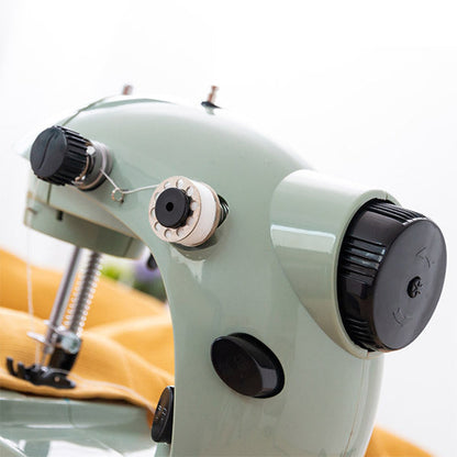 Mini Machine à Coudre Verte 6V Portable et Pratique