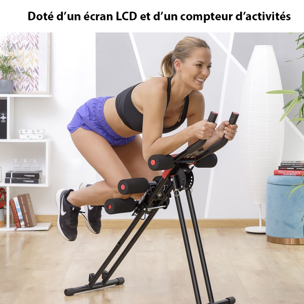 Machine Pliante Abdominaux avec 10 Exercices Inclus