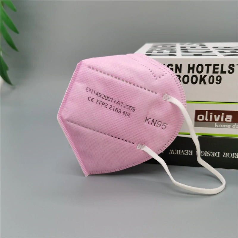 Masques FFP2 Jetables - Pack de 100 avec 98% de Protection contre les Bactéries