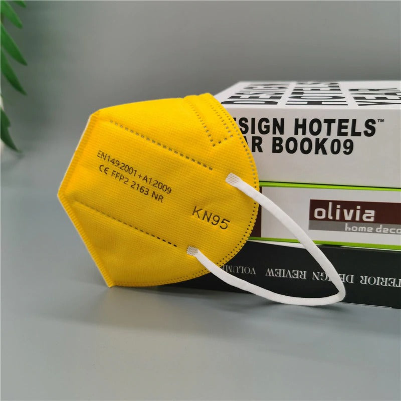 Masques FFP2 Jetables - Pack de 100 avec 98% de Protection contre les Bactéries