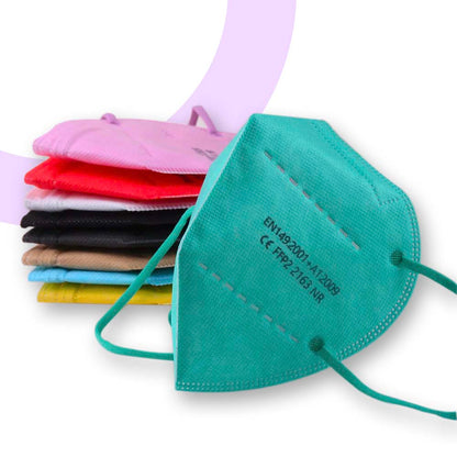 Masques FFP2 Jetables - Pack de 100 avec 98% de Protection contre les Bactéries