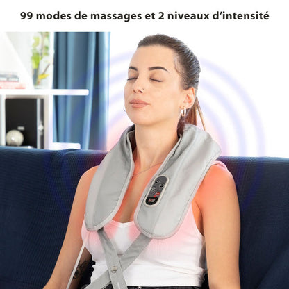 Masseur thermique électrique avec tapotement et chaleur pour un bien-être total