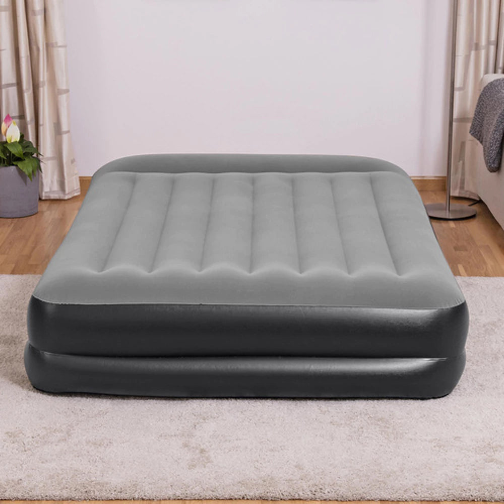 Matelas gonflable 203x152x46 cm avec pompe intégrée - Confort nomade