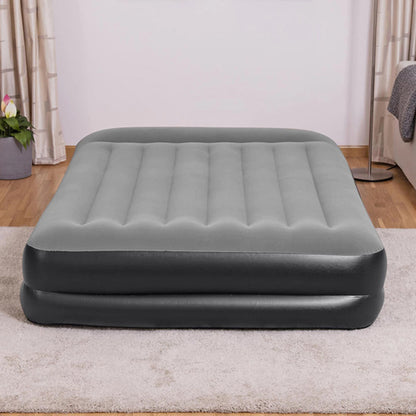 Matelas gonflable 203x152x46 cm avec pompe intégrée - Confort nomade