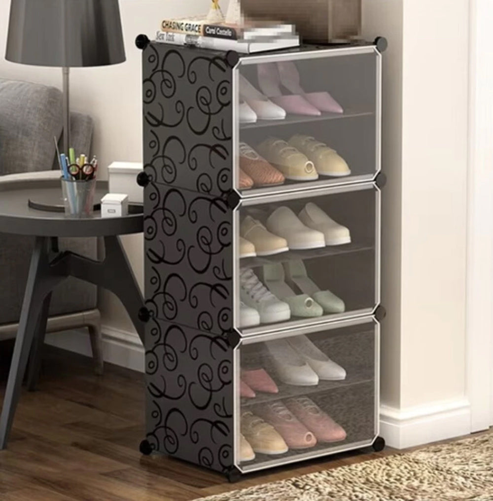 Meuble à chaussures modulaire 6 niveaux pour un rangement optimal