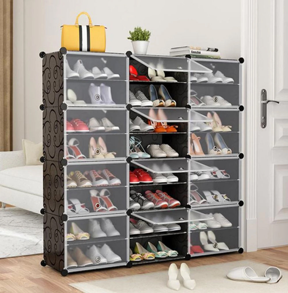 Meuble à chaussures modulaire 6 niveaux pour un rangement optimal