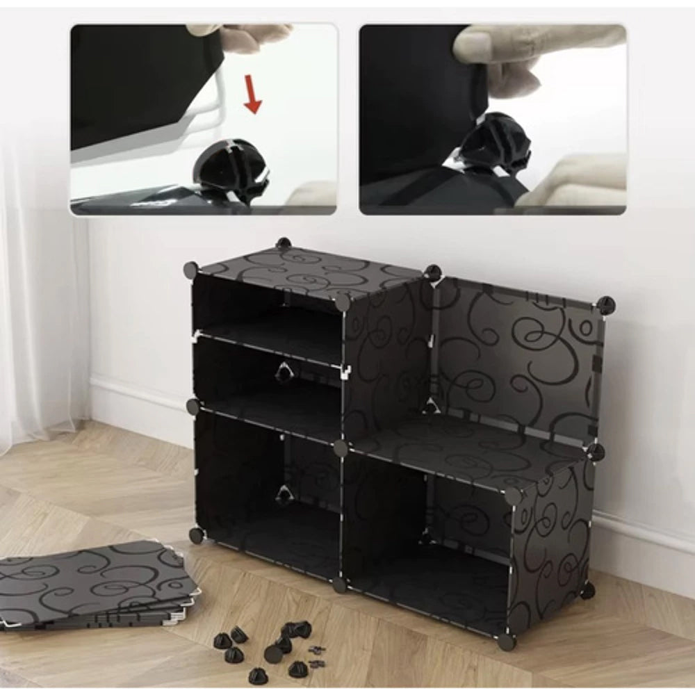 Meuble à chaussures modulaire 6 niveaux pour un rangement optimal