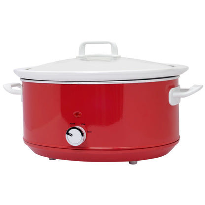 Mijoteuse en céramique 6,5L avec couvercle en verre trempé