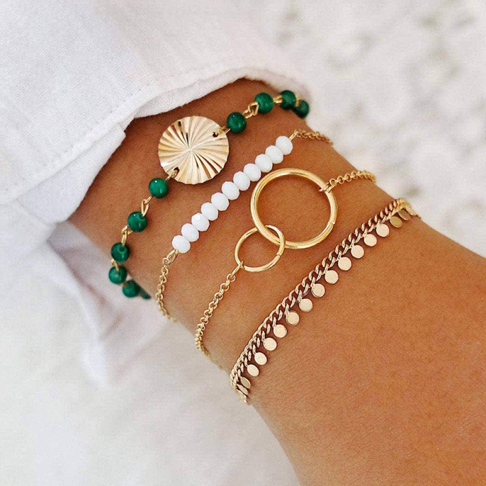 Ensemble de 4 Bracelets Bohème Chic MILEY