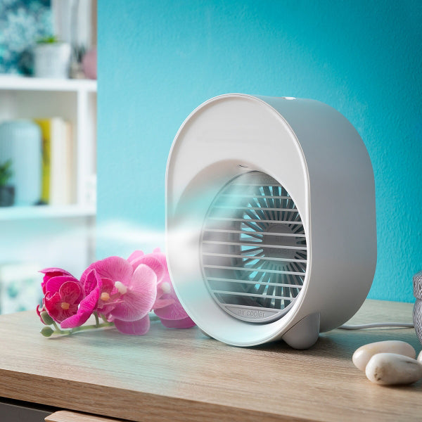 Mini-climatiseur humidificateur à ultrasons LED portable