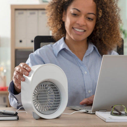 Mini-climatiseur humidificateur à ultrasons LED portable