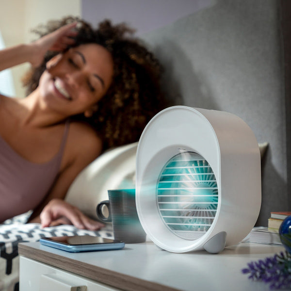 Mini-climatiseur humidificateur à ultrasons LED portable