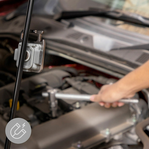 Porte-clés Multifonction 7-en-1 avec Lampe de Poche LED Rechargeable et Aimant