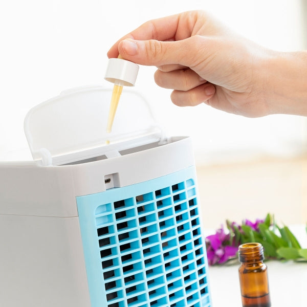 Mini rafraîchisseur d'air mobile avec LED - Fraîcheur à portée de main